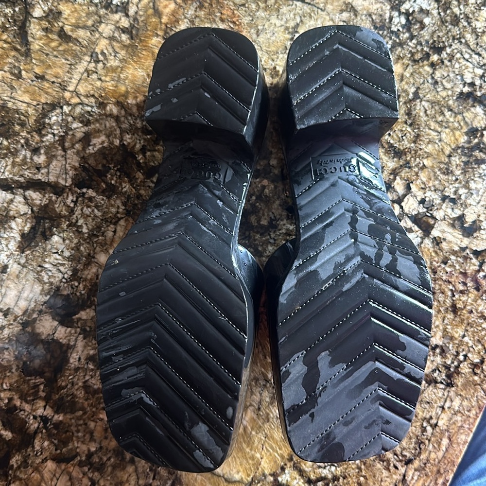 Authentic Gucci block jelly heels - Picture 3 of 4
